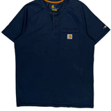 Carhartt T-Shirt - Medium Navy Cotton