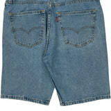 Levis Denim Shorts - 34W 11L Light Wash Cotton
