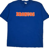 Broncos Starter Single Stitch T-Shirt - XL Blue Cotton