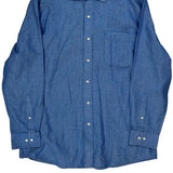 Tommy Hilfiger Slim Fit Shirt - Large Blue Cotton