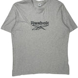 Reebok T-Shirt - Large Grey Cotton