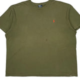 Polo By Ralph Lauren T-Shirt - 2XL Green Cotton