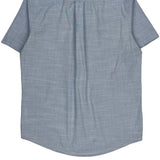 Tommy Hilfiger Short Sleeve Shirt - Medium Blue Cotton