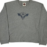 Harley Davidson Graphic Long Sleeve T-Shirt - XL Gray Cotton Blend