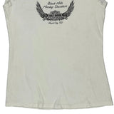 Black Hills Harley Davidson Graphic Tank Top - Medium Blue Cotton