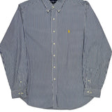 Ralph Lauren Striped Shirt - XL Blue Cotton