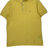 Tommy Hilfiger Polo Shirt - Medium Yellow Cotton