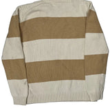 Ralph Lauren Striped Sweater - Medium Beige Cotton