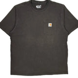 Carhartt T-Shirt - Large Gray Cotton