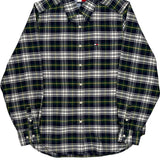 Tommy Hilfiger Checked Flannel Shirt - Small Multicoloured Cotton