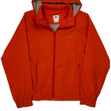 Lacoste Windbreaker - Large Orange Polyester
