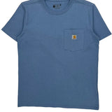 Carhartt T-Shirt - Small Blue Cotton