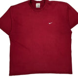 Nike T-Shirt - 2XL Red Cotton