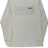 Responsibili-Tee Patagonia Long Sleeve T-Shirt - Small White Cotton Blend