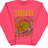 Nirvana Gildan Band Sweatshirt - XL Pink Cotton Blend