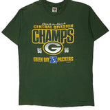 Green Bay Packers Fruit Of The Loom Single Stitch T-Shirt - XL Green Cotton