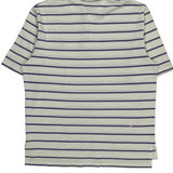 Polo By Ralph Lauren Striped Polo Shirt - Medium Purple Cotton
