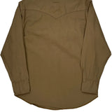 Wrangler Shirt - Large Brown Cotton