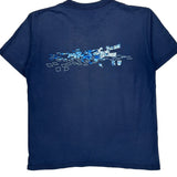 Sports Nike Graphic T-Shirt - Medium Blue Cotton