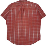 Blaire Shirt Ralph Lauren Checked Short Sleeve Shirt - Large Red Cotton