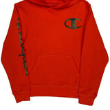 Champion Hoodie - Large Red Cotton