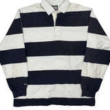 Barbarian Striped Rugby Shirt - 2XL Black & White Cotton