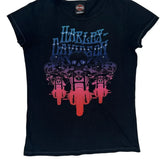 Ramstein Air Base Harley Davidson Graphic T-Shirt - XL Black Cotton