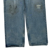 Carhartt Double Knee Jeans - 34W 29L Light Wash Cotton
