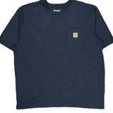 Carhartt T-Shirt - XL Navy Cotton