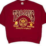 University Of Southern California Trojans Jerzees College Sweatshirt - XL Red Cotton