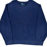 Polo By Ralph Lauren Sweatshirt - 2XL Blue Cotton