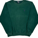Polo By Ralph Lauren Sweatshirt - Large Green Cotton