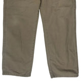 Wrangler Double Knee Carpenter Trousers - 36W 30L Khaki Cotton