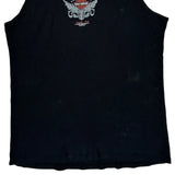 Harley Davidson Graphic Tank Top - 2XL Black Cotton