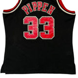 Scottie Pippen #33 1997-98 Chicago Bulls Mitchell & Ness Nba Jersey - XL Black Polyester
