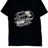 Beach Blast Spruce Single Stitch T-Shirt - Large Black Cotton Blend