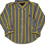 Age 18 Months Ralph Lauren Striped Shirt - 3XS Multicoloured Cotton