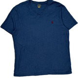 Polo By Ralph Lauren Slim Fit T-Shirt - Large Blue Cotton