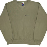 Champion Sweatshirt - XL Khaki Cotton