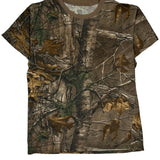 Hanes Camo T-Shirt - Medium Khaki Cotton