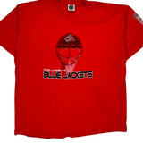 Columbus Blue Jackets Nhl T-Shirt - 2XL Red Cotton