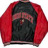 Ohio State Steve & Barry College Varsity Jacket - Large Black Leather