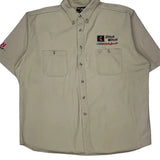 Chase Authentics Short Sleeve Shirt - 2XL Beige Cotton