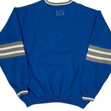Detroit Lions Lee Sport Football Sweatshirt - Large Blue Polyester Blend