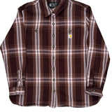 Carhartt Checked Flannel Shirt - XL Brown Cotton