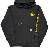 Detroit Mi Carhartt Graphic Hoodie - Large Black Cotton