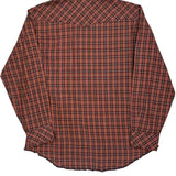 Wrangler Checked Flannel Shirt - Large Blue Cotton