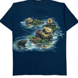 Habitat Single Stitch T-Shirt - XL Blue Cotton