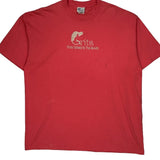 Girls Raised In The South Grits Single Stitch T-Shirt - 2XL Red Cotton