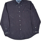 Tommy Hilfiger Checked Shirt - XL Navy Cotton